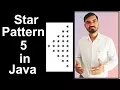 Star Pattern - 5 Program Logic in Java by Deepak