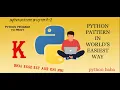 python pattern program to print stars in K shape mostly asked question programs