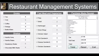 How to Create an Object-Oriented Restaurant Management System in Visual Basic Net - Full Tutorial