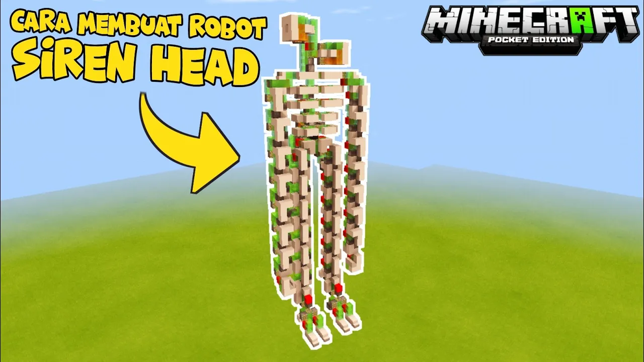 CARA MEMBUAT ROBOT DI MINECRAFT - ROBOT PEMBUAT BENTENG