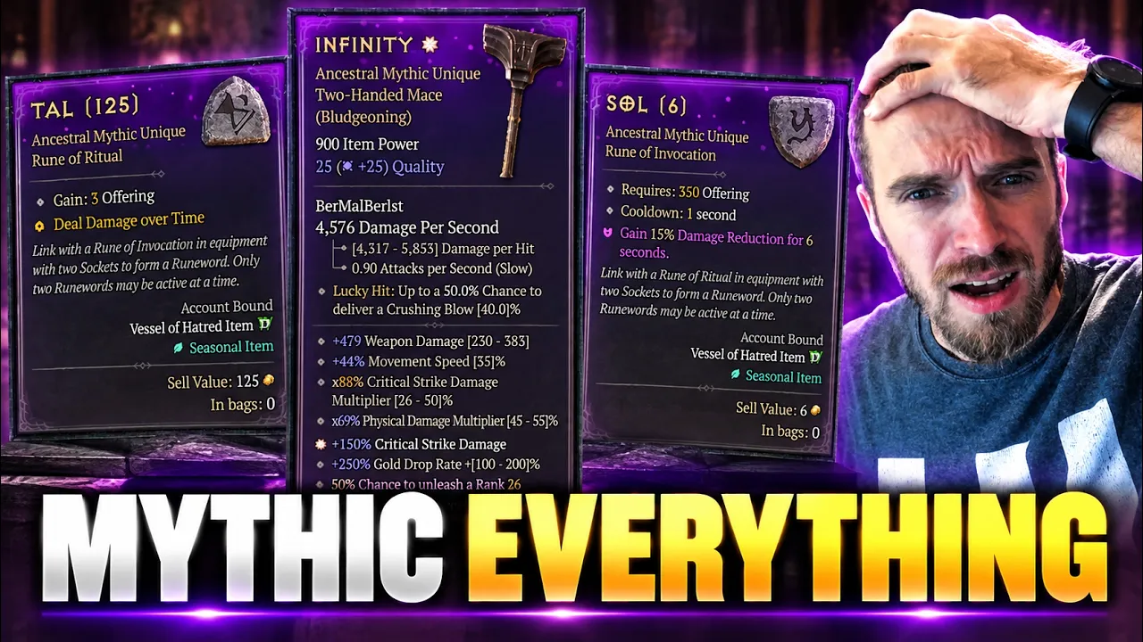 Make EVERYTHING Mythic! This Cube Trick Changes Gearing | Diablo 4 Season 15: video thumbnail