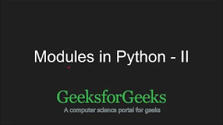 Python Programming Tutorial Python Modules - Part 2 Regular Expression GeeksforGeeks