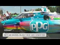 INDYCAR racers cruise downtown Des Moines streets