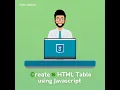 Creating HTML table using Javascript