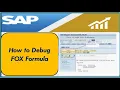 How to debug FOX formula with SAP Standard Method FOX formula debugging for SAP BW IP or HANA BPC