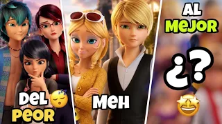 Clasificando TODOS los PERSONAJES de la 6ta Temporada de Miraculous Ladybug (Tier List)