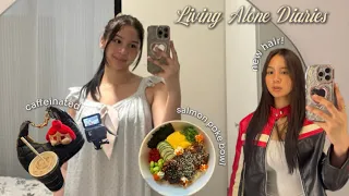 Alone in Manila Ep 10 Hair glow up a homebody day