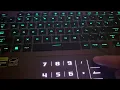Asus Rog Strix G16 hidden number pad and adjusting RGB