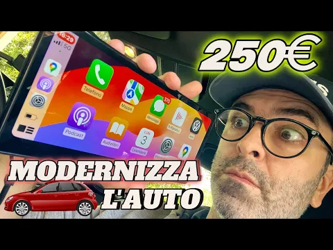 Download MP3 CON QUESTO AGGEGGIO DA 250 EURO TRASFORMO LA MIA AUTO in una MODERNA: CarpodGo T3 Pro 60fps CarPlay