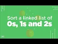 Sort a linked list of 0s 1s and 2s by changing links GeeksforGeeks