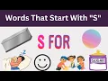 5 letter word starting with S Preschool Learning s For Kids