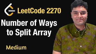 Number of Ways to Split Array - Leetcode 2270