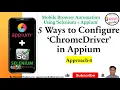 Mobile-Web-Automation - Approach-4 5 Ways to Configure ChromeDriver in Appium