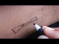 Making an amazing AK47 tattoo with simple steps