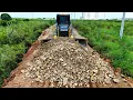 Download Lagu Good Luck project! The Everyone Enjoy Build Concreted Road, Dozer Shantui-C3\u0026 Many Dump Truck 25-ton