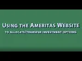 Allocating or Transferring Funds Using the Ameritas Website