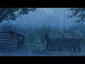 Download Lagu Sleep Soundly With Heavy Rainstorm \u0026 Thunder Sound on Ancient House in Foggy Forest at Night