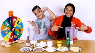 تجربة خلط العصائر العشوائي بعجلة الحظ | تحدي مذاق فواكه غير متوقع!