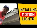 Installing Outside Motion Sensor lights Utilitech motion-activated flood light