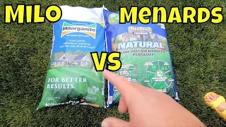 Milorganite vs Menards Natural Fertilizer