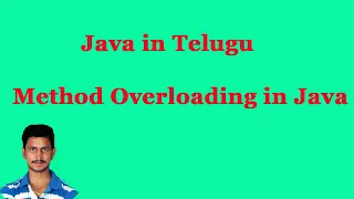 Method Overloading in Java Java in Telugu Mr Sivarao