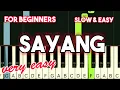 Download Lagu CLAIRE DELA FUENTE - SAYANG | SLOW \u0026 EASY PIANO TUTORIAL