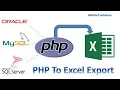 Export to Excel in Php using XLSXWriter - 1