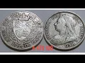 VICTORIA 1900 HALF CROWN Coin VALUE REVIEW