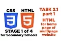 Task 2 1 Part 1 - The home page for a multipage website