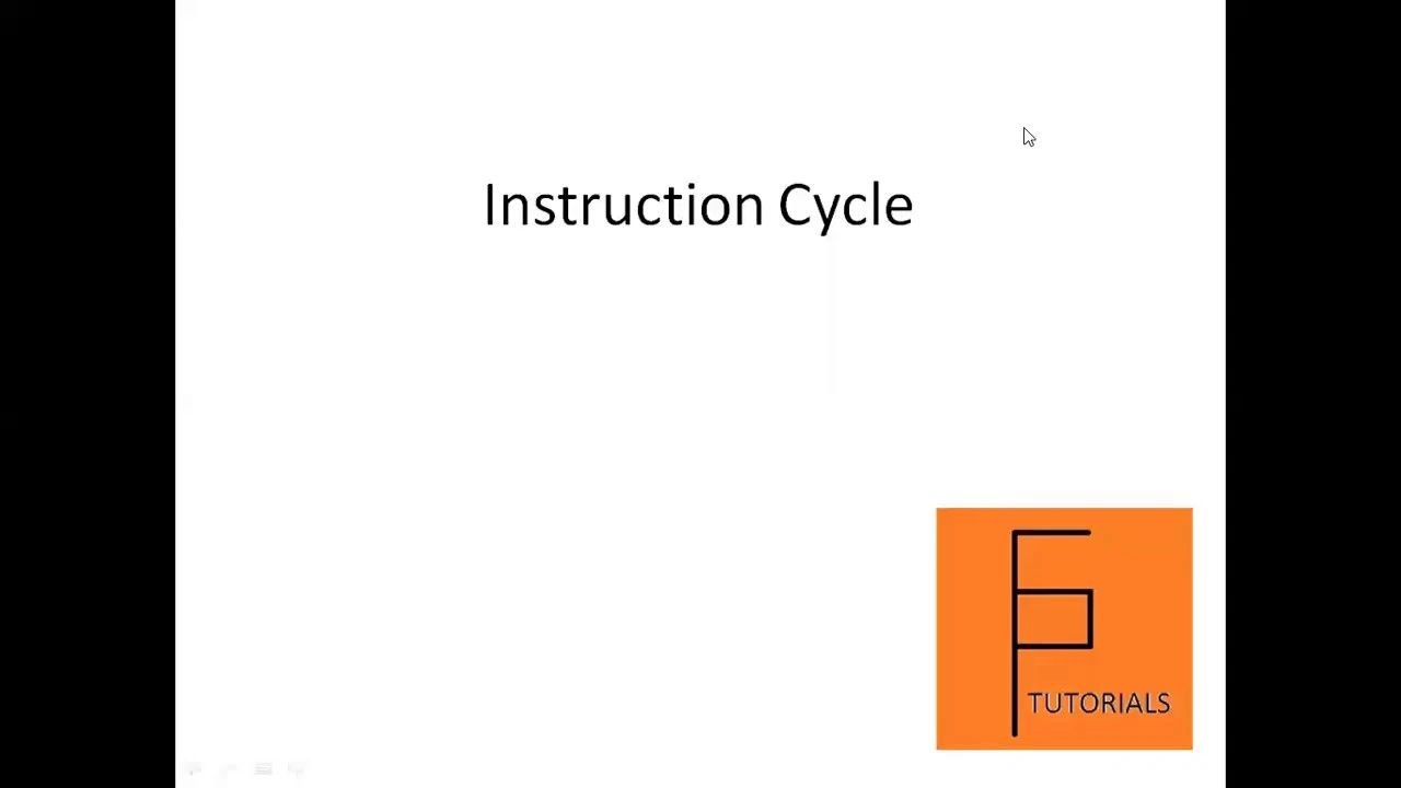 Computer Architecture | Instruction Cycle