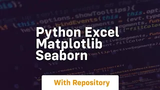 Python excel matplotlib seaborn
