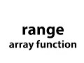 range array function in php