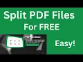 How To Split Large PDF Files For Free In Minutes PDF Sam