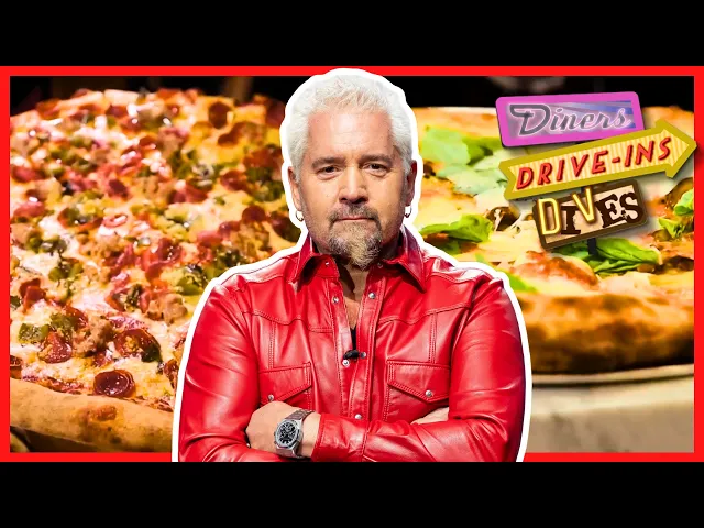 Video: BINGE: Pizza Party with Guy Fieri on #DDD 🍕 | Diners, Drive-Ins and Dives | Food Network