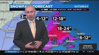 STORM UPDATE WBZ Weather Team Releases New Snow Total Map