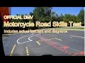 DMV Motorcycle Road Skills Test - Test instruction