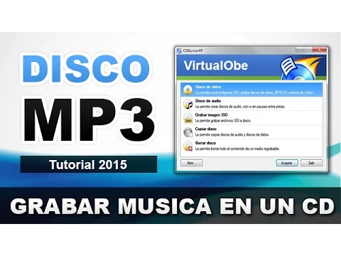 Download MP3 COMO GRABAR UN DISCO MP3 | GRABAR UN CD DE MUSICA MP3 EN WINDOWS XP/7/8/10