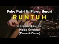 Download Lagu Runtuh - Feby Putri ft. Fiersa Besari (Karaoke Akustik) Original Key