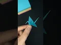 How to make a sticky note origami crane