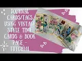 Journal made from Vintage Style Time Cards - Tutorial