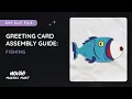 DIY How to Paper Fish Card Tutorial Paper Fish Card Template Fish Birt ay Party