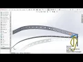 Curve Driven pattern for the holes SolidWorks