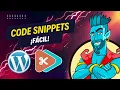 Code Snippets Plugin WordPress Tutorial Esp