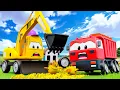 Download Lagu Excavator, Bulldozer, Dump Truck \u0026 Hulk Build a Chicken Coop | Toy City Construction Vehicles