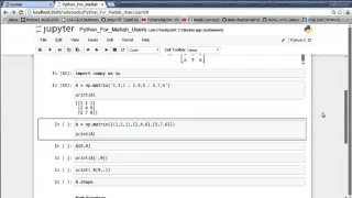 Python For Matlab Users
