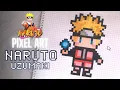 Pixel Art Tutorial Drawing NARUTO Step by Step