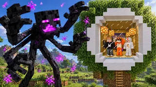 MEMBUAT PERSEMBUNYIAN PALING AMAN DARI SERANGAN MUTANT JAHAT DI MINECRAFT!!