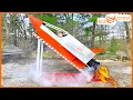 Lagu Flying ride on kids rocket ship to launch satellite in space for eclipse. Educational | Kid Crew