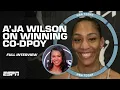 Download Lagu A'ja Wilson wants to celebrate winning Co-Defensive Player of the Year with a WIN | NBA Today