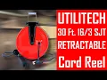 UTILITECH 30 Ft SJT Retractable Cord Reel Installation Testing lowes